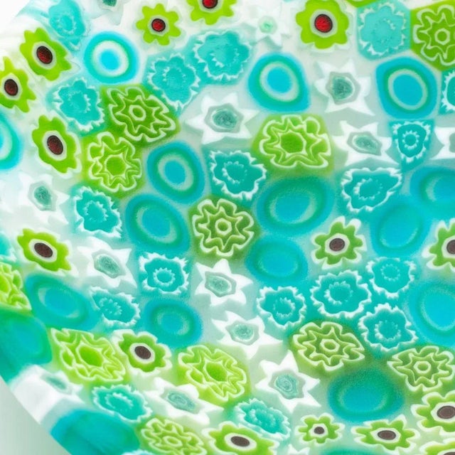 Contemporary Millefiori Plates by Ercole Moretti, Set of 2 For Sale - Image 3 of 4