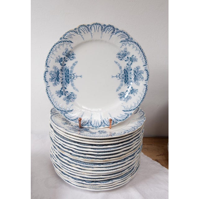 Ceramic Earthenware Tableware from Saint Amand Hamage, 1890s, Set of 42 For Sale - Image 7 of 18