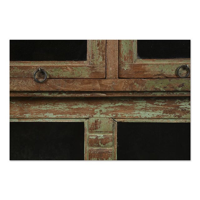 Wooden Display Cabinet with 20 Glass Compartments For Sale - Image 5 of 6