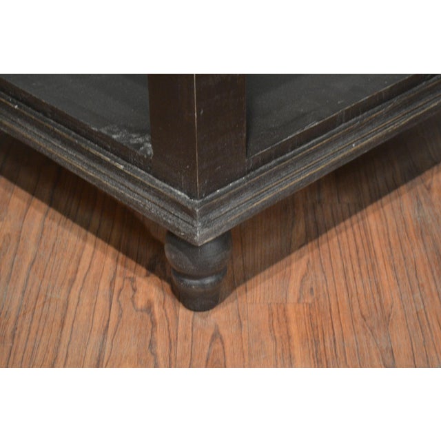 Discontinued Greenview Charcoal End Table For Sale - Image 4 of 10