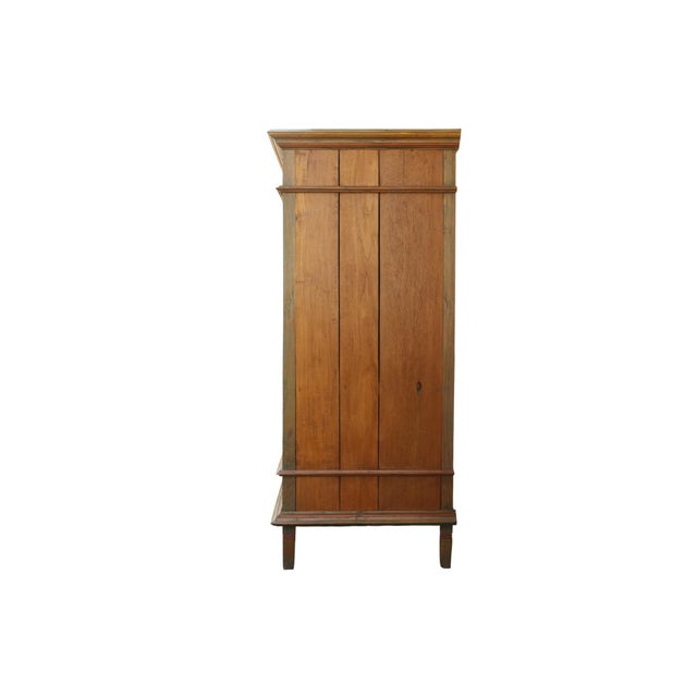 Traditional Late 20th Century Painted Indonesian Teak Armoire For Sale - Image 3 of 13