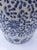 Ceramic Asian Garden Seat in Blue and White Floral Motifs For Sale - Image 4 of 12