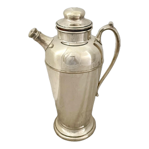 Vintage Crescent Silverware MFG Co. Silver Plated Cocktail Shaker Art Deco