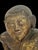 Gold Late 19th Century Antique Wood Hand Carved Burmese Monk Figure With Gilding For Sale - Image 8 of 12