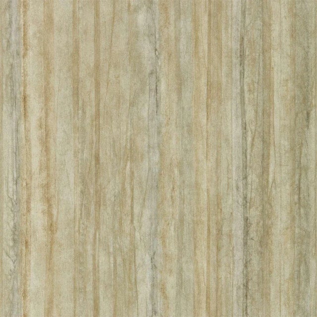 Harlequin Plica Wallpaper in Ochre/Cream For Sale