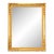 French 19th Century Floral Gold Gilt Mirror For Sale