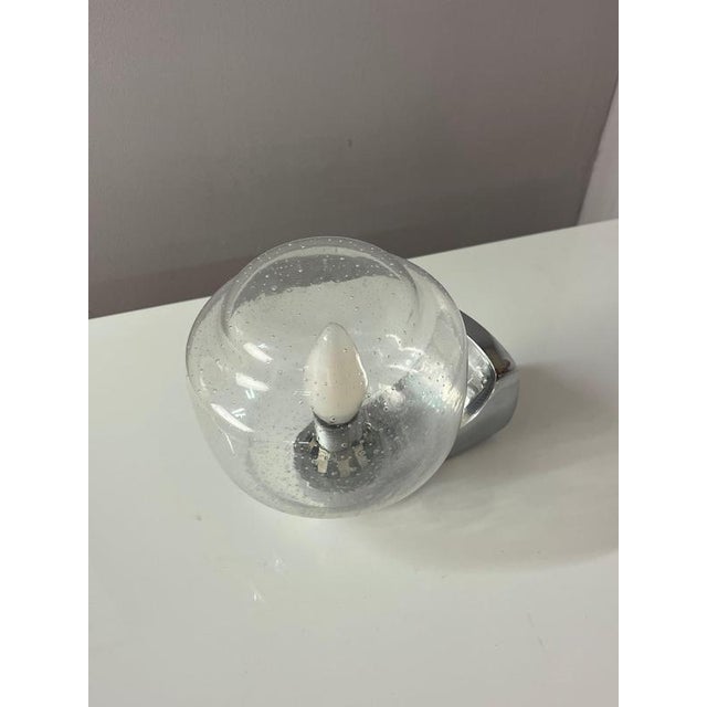 Wall Lamp with Glass Insert and Chrome Finish from Novus For Sale - Image 10 of 11