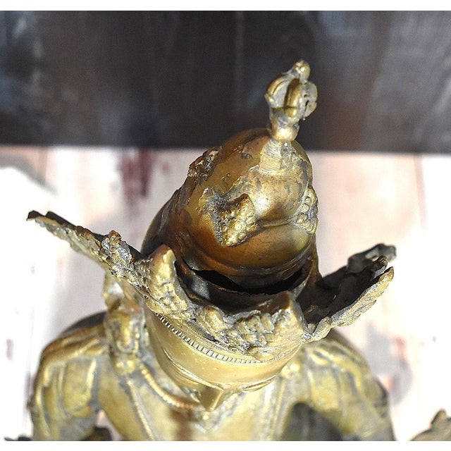 16.75" Tibetan Vajrasattva Bronze Buddha Statuary For Sale - Image 9 of 18