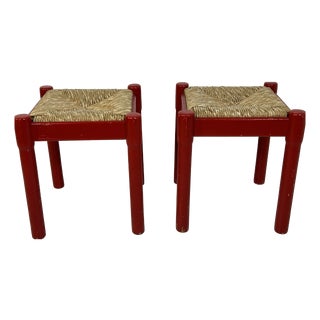 Carimate Stools for Cassina by Vico Magistretti, 1960s, Set of 2 For Sale
