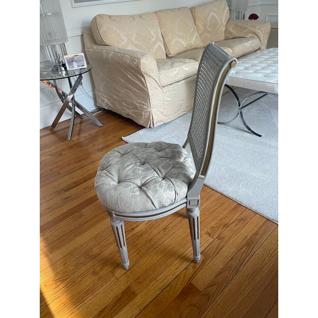 Antique French Cane Back Chair For Sale - Image 4 of 9