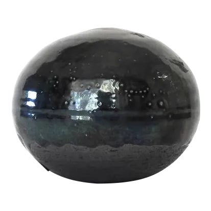 Black Coil Pottery Ball Rattle For Sale