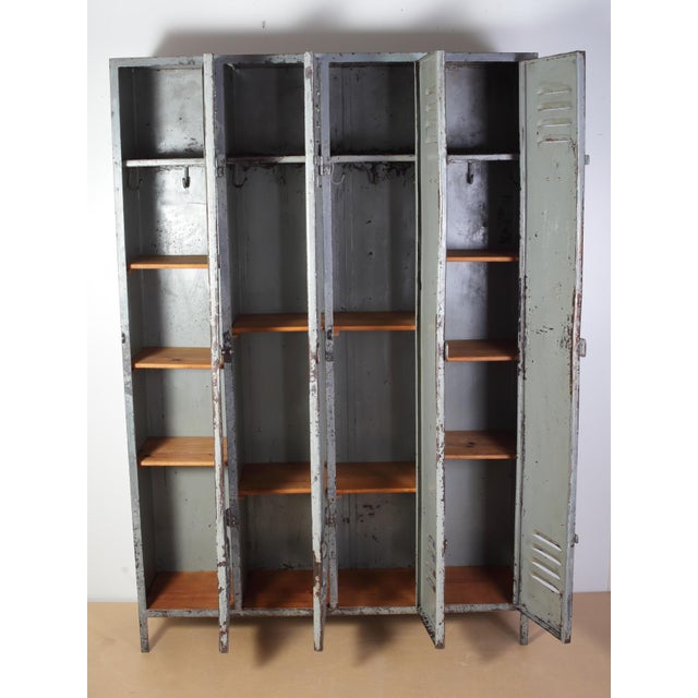 Excellent vintage condition. Completely cleaned and restored. Added shelves for more functionality. Great industrial...