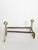 Brass and Cast Iron Andirons, France, 1970s, Set of 2 For Sale - Image 9 of 11