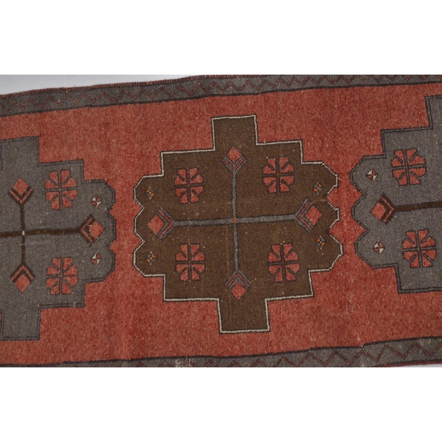 Textile 1960s Small Bohemian Handknotted Wool Rug For Sale - Image 7 of 10