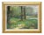 Scott Burdick "Wisconsin Landscape" Original Impressionistic Forest Oil Painting on Board, Framed For Sale