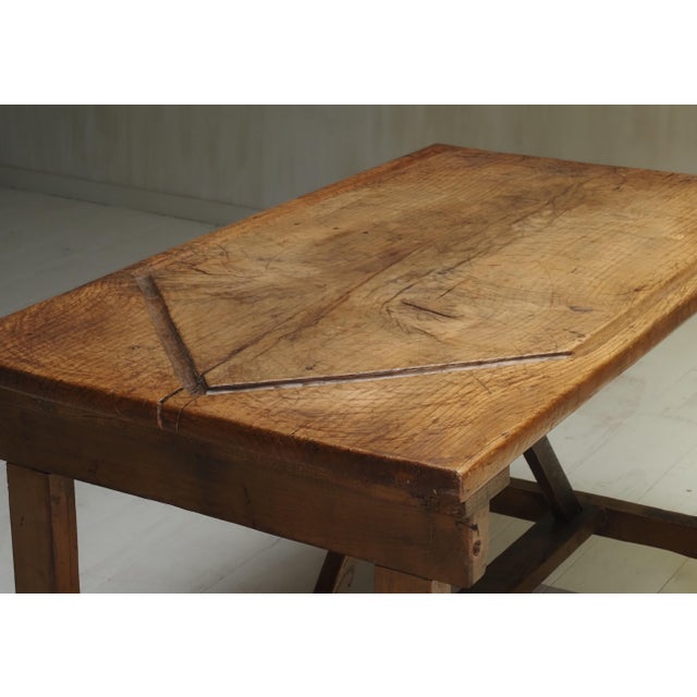 Vintage Italian Wooden Worktable For Sale - Image 9 of 16