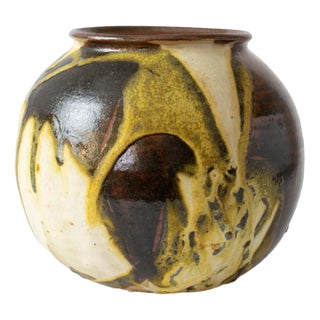 Drip Glaze Studio Ceramic Vase by Yves Loiselet, 1990s For Sale