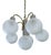 Vintage Glass Cascade Chandelier, 1970s For Sale