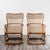 Tito Agnoli B4 Bonacina Armchairs in Rattan by Tito Agnoli for Vittorio Bonacina, 1950s, Set of 2 For Sale - Image 4 of 10
