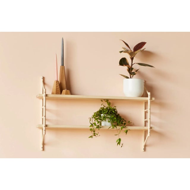 A 2 shelf set of the MIMA Shelving. This set uses the 4 bar bracket to give options for shelf spacing and is perfect for...