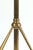 Vintage Mid Century Polished Brass Steel Coat Tree Rack For Sale - Image 4 of 6