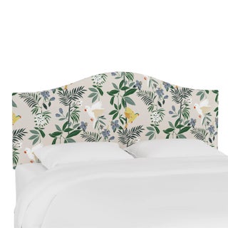 Kenmore Headboard in Cream Belize Chinoiserie, Full For Sale