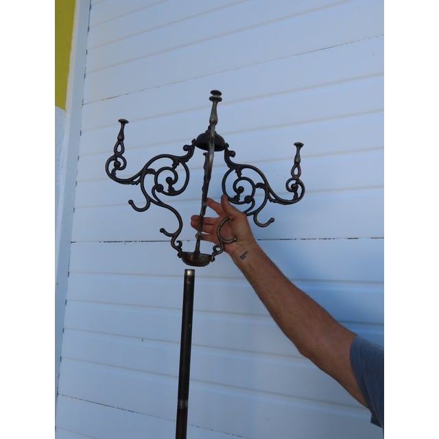 Victorian Late 1800s Tall Coat Hat Rack Umbrella Stand 6629 For Sale - Image 9 of 18