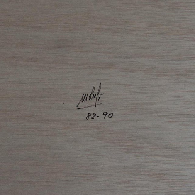 1990s Manuel Rufi Gibert, Geometric Abstraction, Oil Painting For Sale - Image 5 of 8