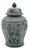 1980s Maitland Smith Blue & White Chinese Style Porcelain Jar For Sale