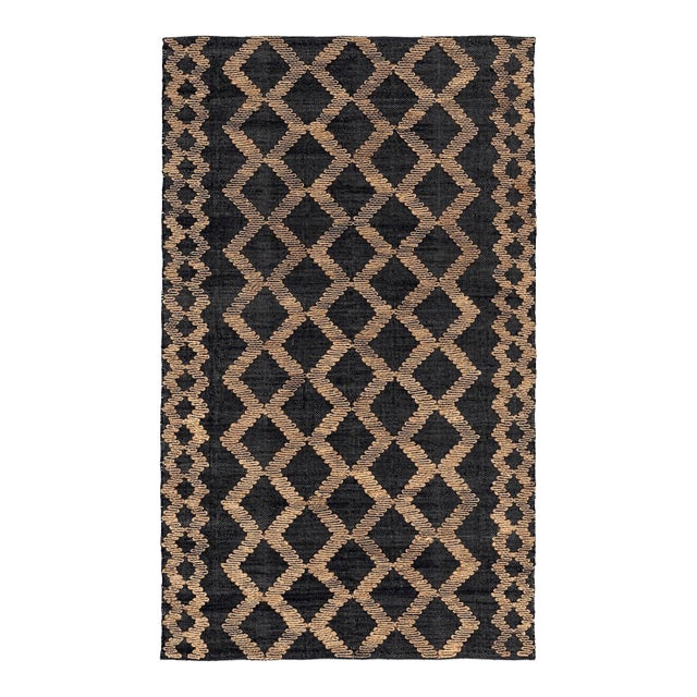 Yogi Natural Black Rug - 5 X 8 For Sale