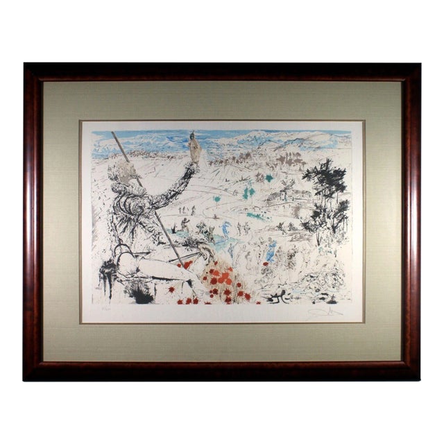Dali L'Age d'Or de la suite Don Quichotte de la Mancha 1957 Signed Lithograph For Sale