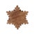 Contemporary Wood Snowflake Coasters with Holder (Set of 5) For Sale - Image 3 of 3