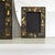 Chinoiserie Pair of Vintage Hand Painted Black Lacquered Chinoisere Picture Frames For Sale - Image 3 of 13