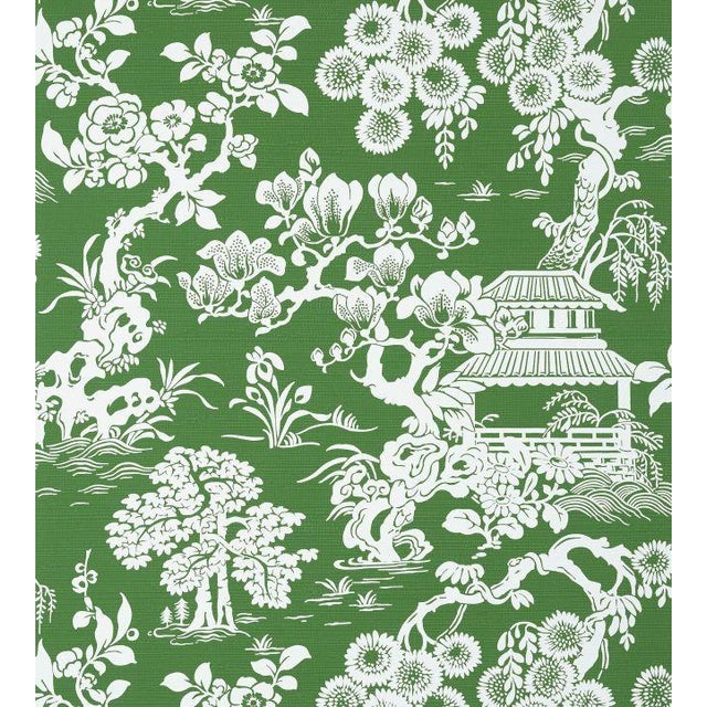 Japanese Garden Wallpaper - Green | Chairish