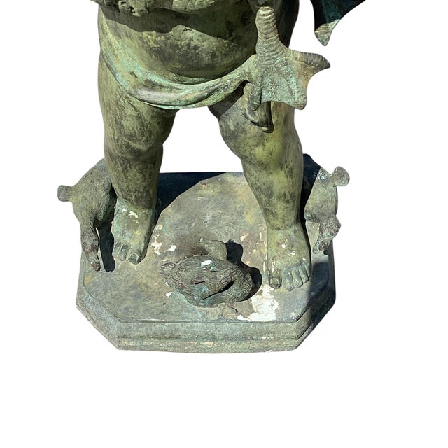 1900 - 1909 Antique Italian Bronze Fountain For Sale - Image 5 of 10