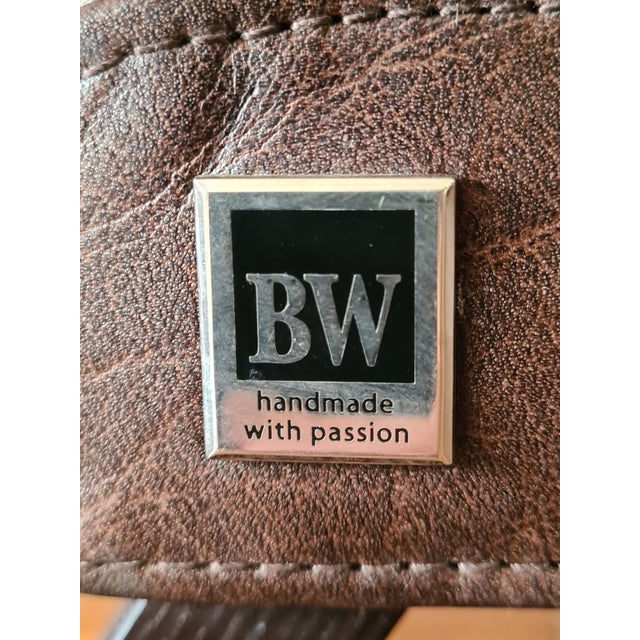 Handcrafted Leather Rocking Chair from BW Bielefelder Werkstätten, Germany, 2010s For Sale - Image 4 of 12