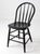 Vintage Black Painted Windsor Spindle Back Chair For Sale - Image 6 of 14