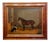 Edwin Loder -Horse & English Shepherd Dog in a Stable-1885 Oil Painting For Sale