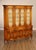 High Quality American Made Daniel Jones Inc. China Cabinet with Striped Silk Curtain Doors. China Cabinet Features Utensil...