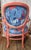 The Coral Empress" Avant-Garde Jewel-Toned Reupholstered Accent Chair For Sale - Image 4 of 6