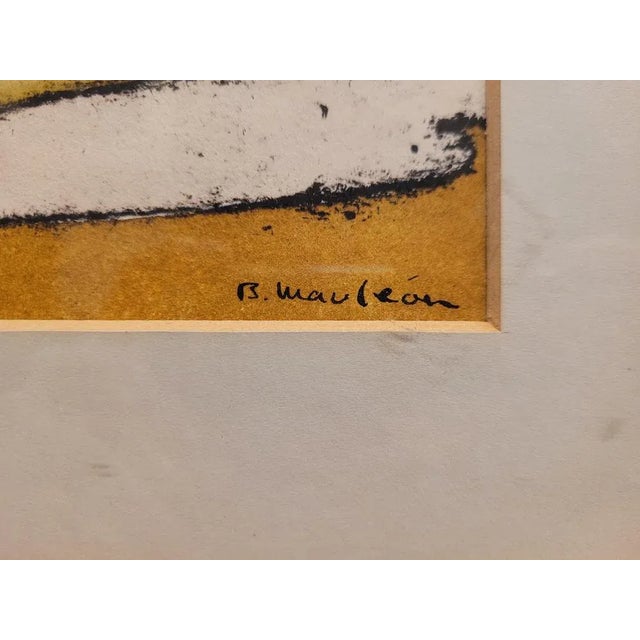 Benito Mauleón, Still Life of a Notary's Office, Engraving, 20th Century, Framed For Sale - Image 5 of 9