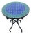 Moroccan Blue/Green Mosaic Dining Table For Sale