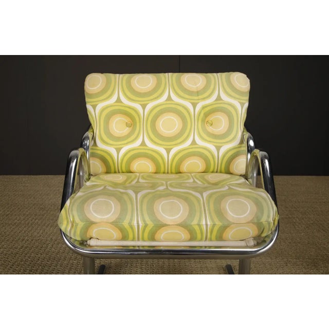Set of Four Jerry Johnson 'Arcadia' Chrome Sling Chairs for Landes, 1970s For Sale - Image 9 of 17