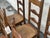 1940s French Provincial Oak Ladder-Back Dining Chairs - Set of Six For Sale - Image 10 of 13