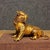 This is a finely cast vintage Chinese gilt copper sculpture of Diting, a mythical beast from Chinese Buddhist tradition....