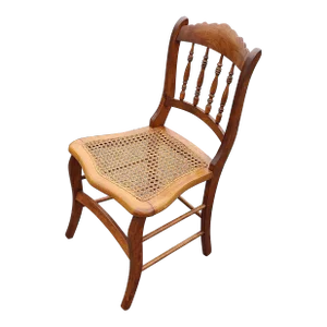 Early 20th Century Victorian Cane Seat Side Chair