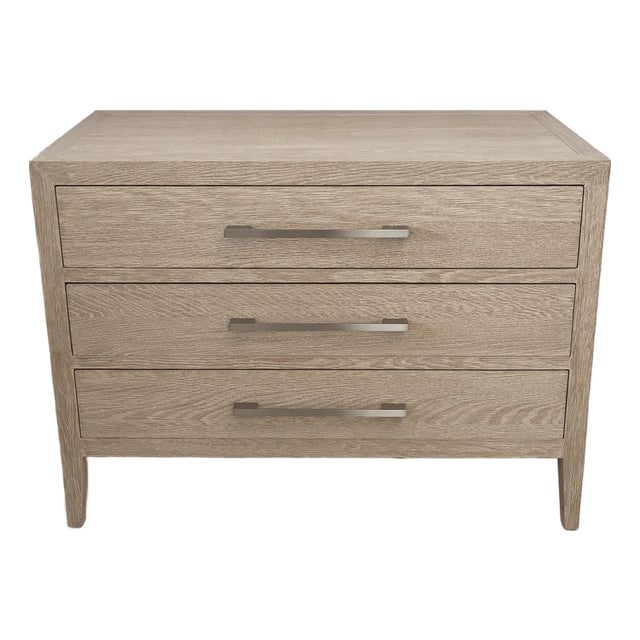 Restoration Hardware French Contemporary Closed Nightstands – Pair For Sale