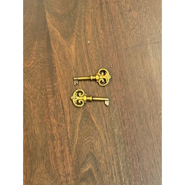 Early 20th Century Antique French Louis XV Style Marble Top Marquetry Credenza For Sale - Image 12 of 12