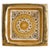 French Gilt Ceramic Tray by Georges Pelletier, 1970s For Sale
