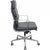 Charles Eames EA-219 office chair upholstered in grey leather, with chrome armrests and a chrome base. The chair is from...